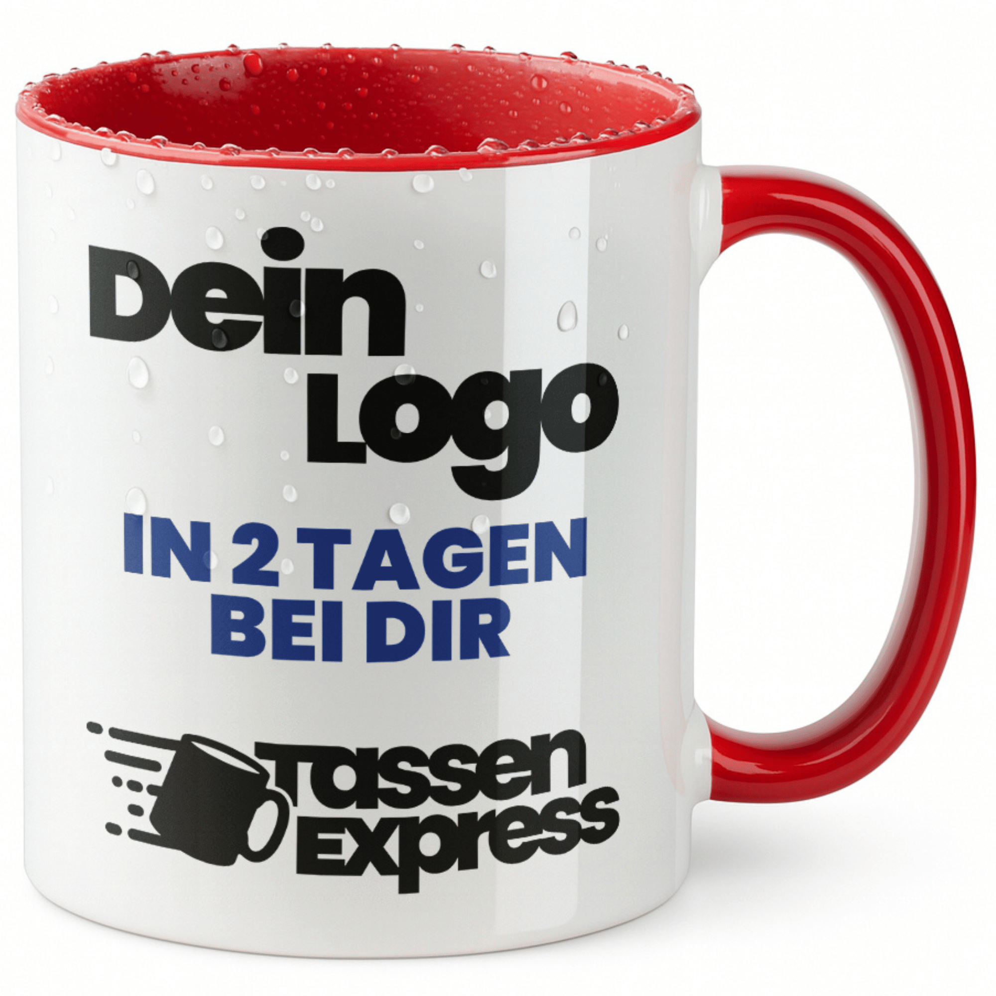 #Farbe_Rot
Weiße Keramik-Tasse mit logo bedruckt. Jetzt Tasse mit Firmenlogo bedrucken lassen