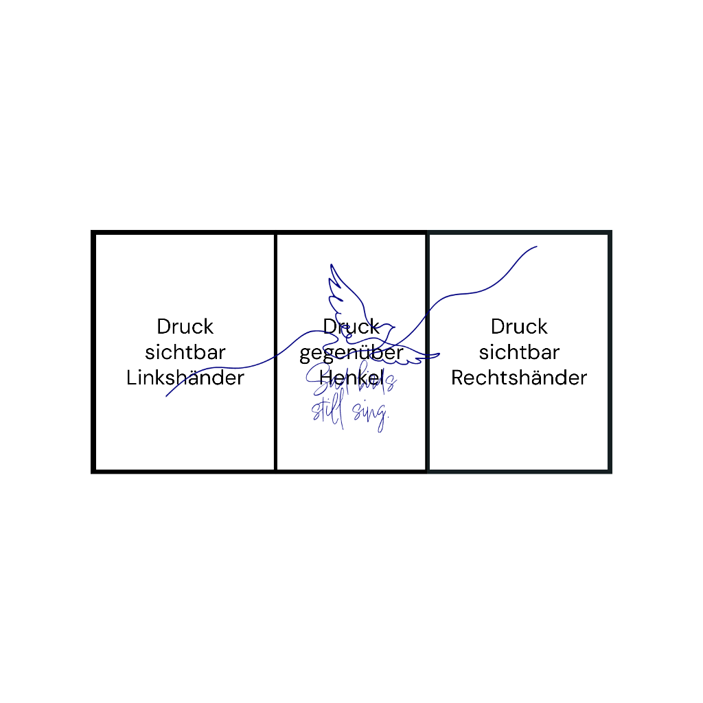 Marmor-Tasse Becher Keramik Tasse mit Logo bedruckt 325ml Firmenlogo