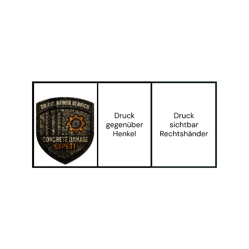 Chrom-Tasse Becher mit Logo Spiegel-Effekt Tasse mit Logo bedruckt 325ml Firmenlogo