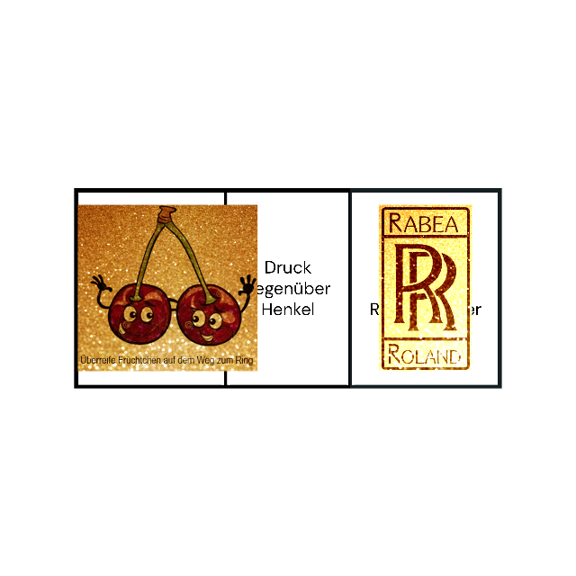 Glitzer-Tasse Becher Keramik Tasse mit Logo bedruckt 325ml Firmenlogo