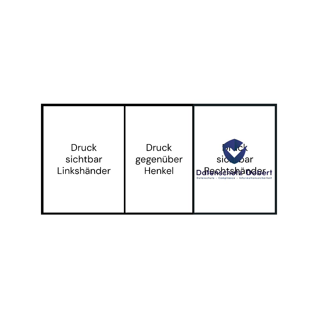 Glas-Tasse Becher Klar und Satiniert Tasse mit Logo bedruckt 325ml Firmenlogo