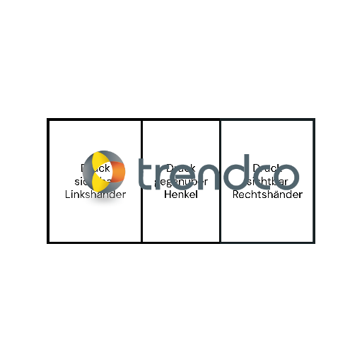 Glas-Tasse Becher Klar und Satiniert Tasse mit Logo bedruckt 325ml Firmenlogo