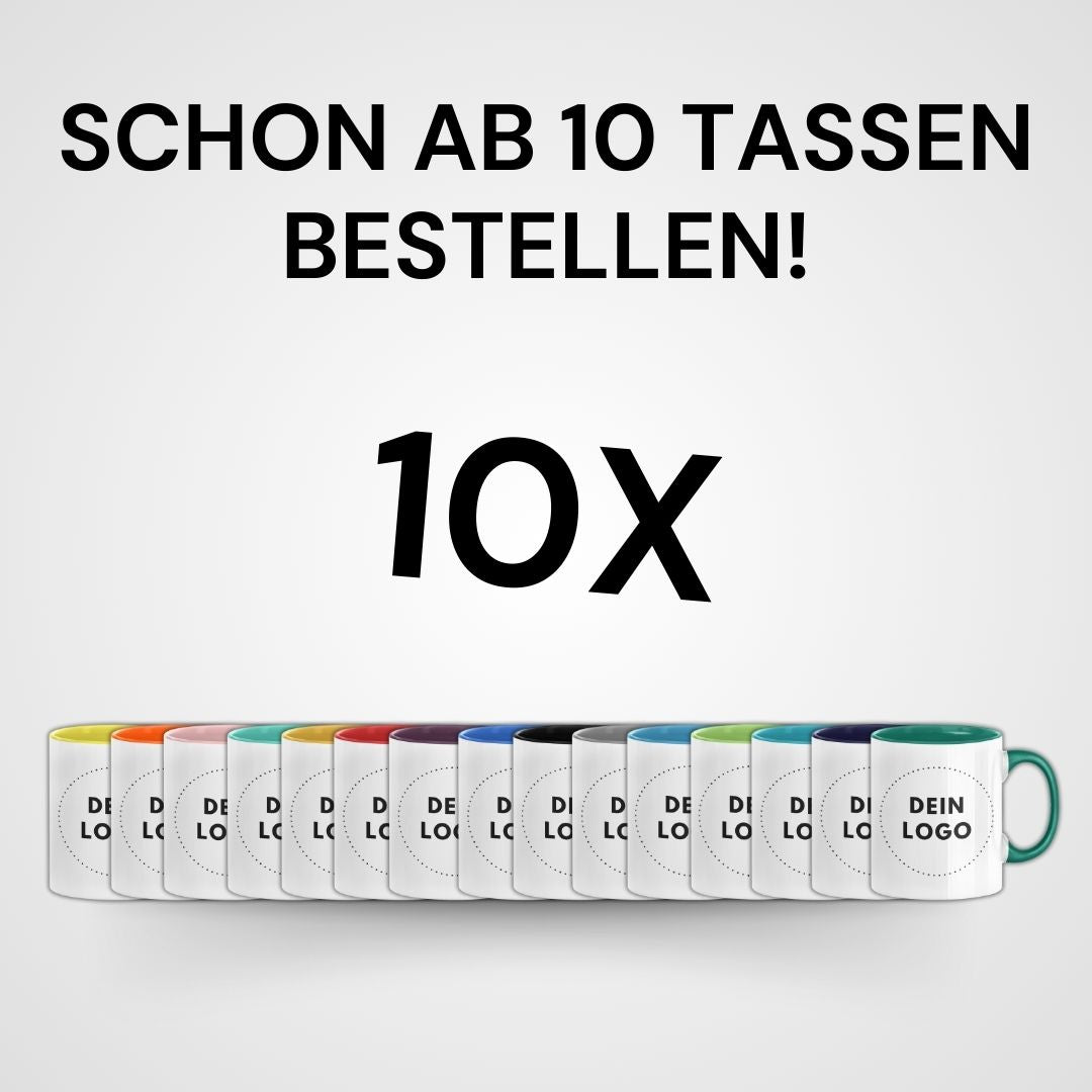 TassenExpress - Becher Keramik Tasse mit Logo bedruckt 325ml Firmenlogo