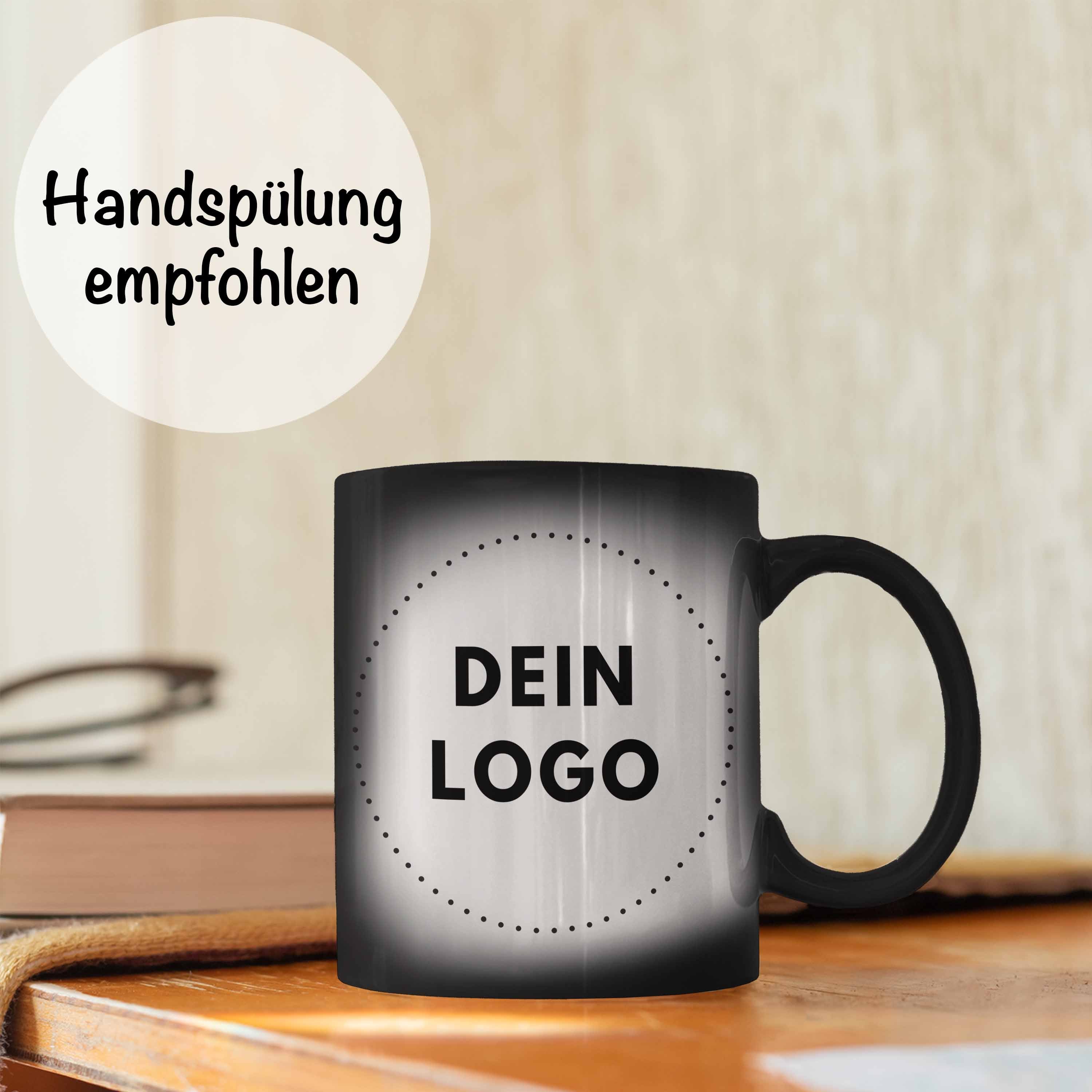 TassenExpress - Farbwechsel-Tasse Zaubertasse mit Logo Schimmert Leicht Durch