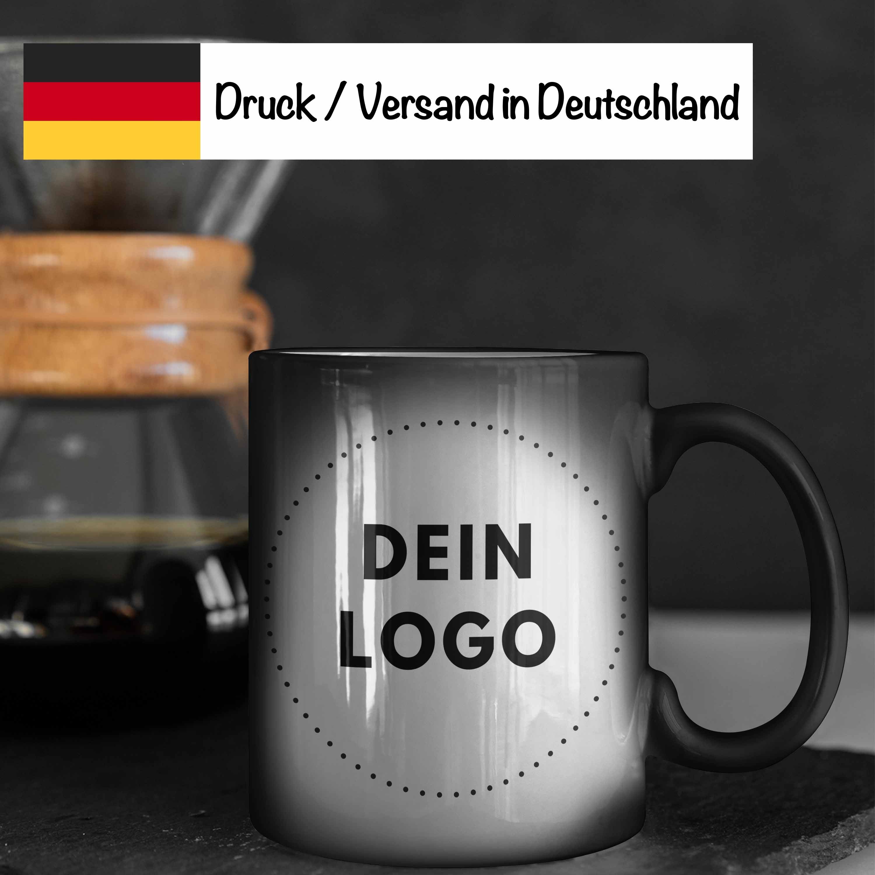 TassenExpress - Farbwechsel-Tasse Zaubertasse mit Logo Schimmert Leicht Durch