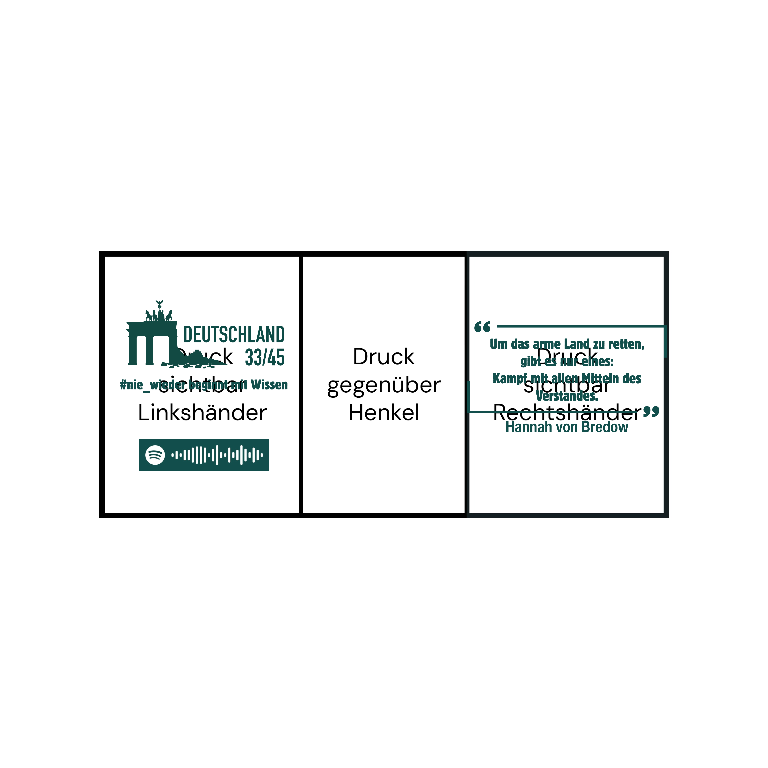 Glitzer-Tasse Becher Keramik Tasse mit Logo bedruckt 325ml Firmenlogo