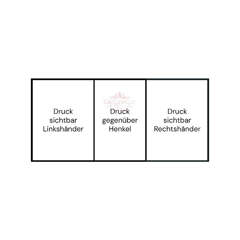 Glitzer-Tasse Becher Keramik Tasse mit Logo bedruckt 325ml Firmenlogo