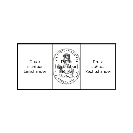 Marmor-Tasse Becher Keramik Tasse mit Logo bedruckt 325ml Firmenlogo