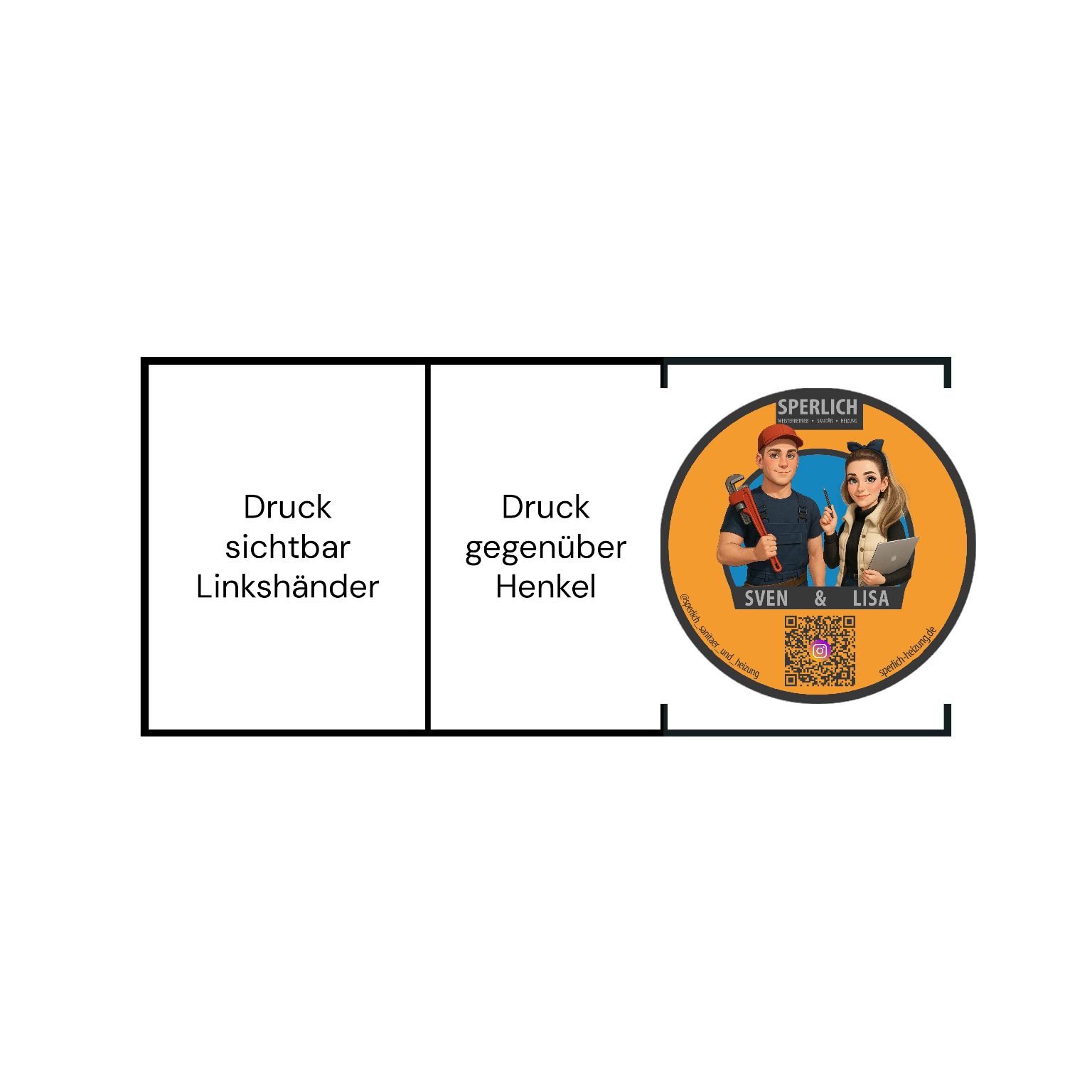 Glitzer-Tasse Becher Keramik Tasse mit Logo bedruckt 325ml Firmenlogo