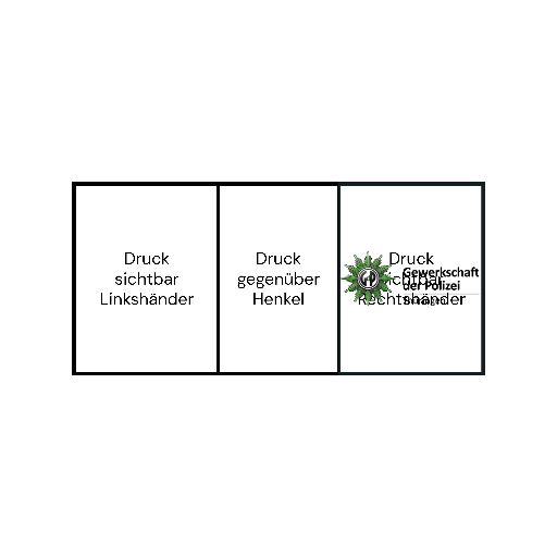 Chrom-Tasse Becher mit Logo Spiegel-Effekt Tasse mit Logo bedruckt 325ml Firmenlogo