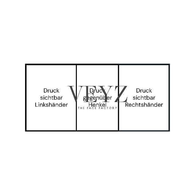 Glitzer-Tasse Becher Keramik Tasse mit Logo bedruckt 325ml Firmenlogo